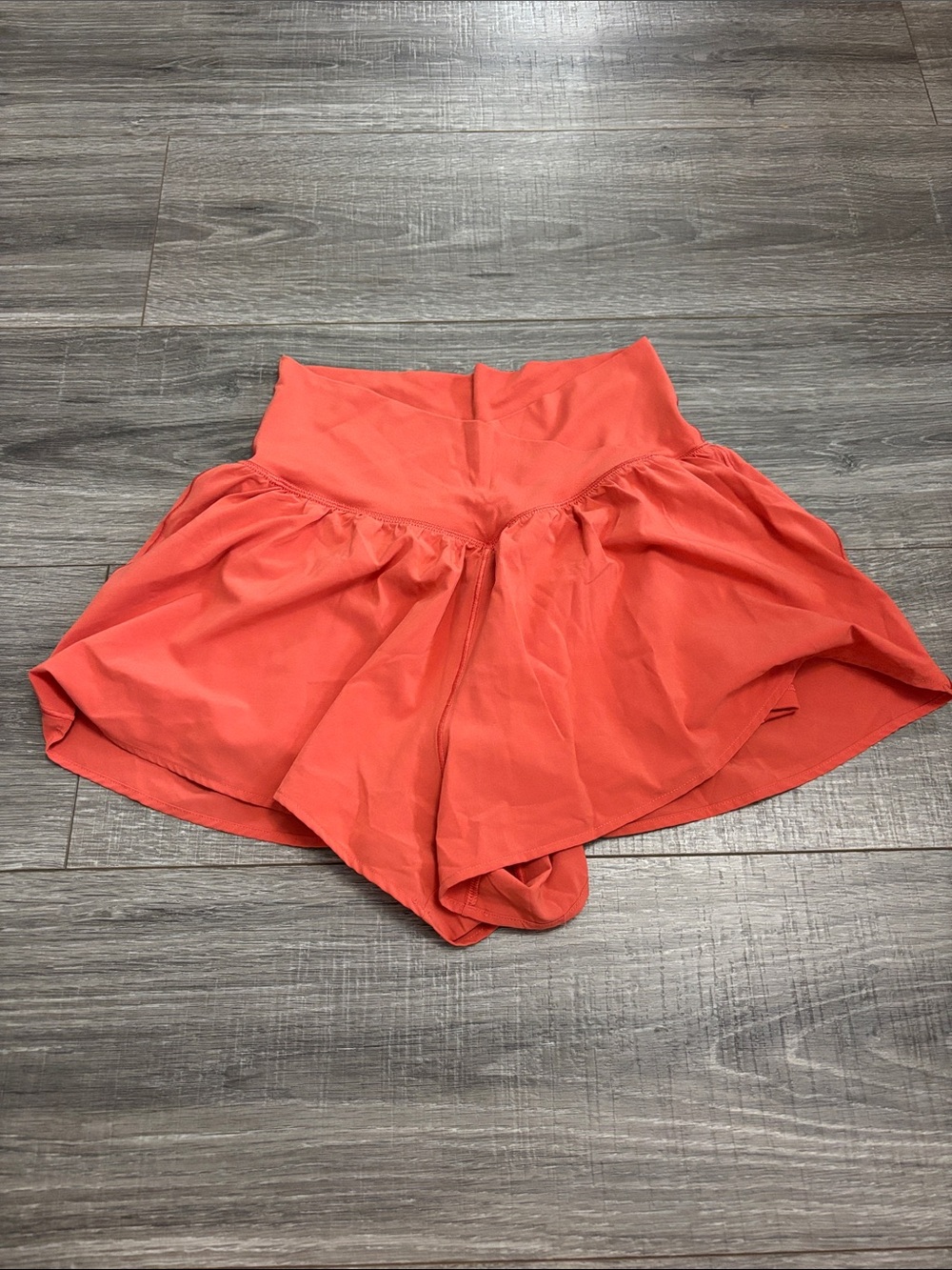 aerie orange/coral crossover short
